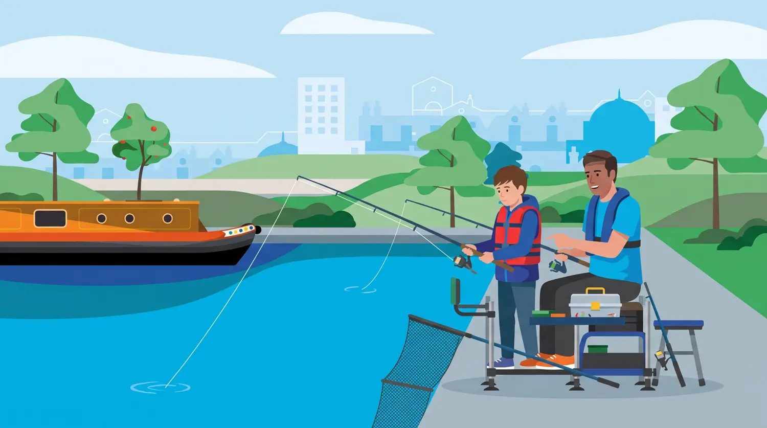 EZ8PKK4: Let’s Fish! Learn How to Fish Sessions at Shropshire Union Canal South Staffs Gainford Close