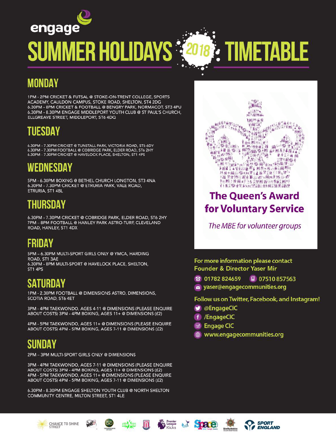 Engage Summer Holiday 2018 Poster